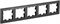 IEK Brite Base чёрный рамка 5-местная BR-M52-K02 - фото 73169