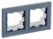 IEK Brite Base маренго рамка 2 места  IP44 BR-M22-44-K35 - фото 73183