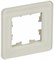 IEK Brite Decor песчаный матовый стекло скруглённые углы рамка 1 место BR-M12-G-41-K98 - фото 73186