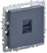 IEK Brite Base маренго розетка компьютерная RJ45 кат.5E BR-K10-1-K35 - фото 73202