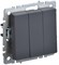 IEK Brite Base графит выключатель 3 клавишный 10А BR-V30-0-10-K53 - фото 73207