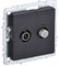 IEK Brite Base чёрный розетка двойная TV+SAT BR-AF20-O-K02 - фото 73228
