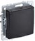 IEK Brite Base чёрный розетка 1-м с заземлением, с защитными шторками и крышкой 16А IP20 BR-R16-16-K02 - фото 73234