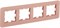 IEK Brite Decor дымчатый матовый стекло скруглённые углы рамка 4 места BR-M42-G-41-K97 - фото 73269