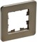 IEK Brite Decor латунь  металл скруглённые углы рамка 1 место BR-M12-M-01-K49 - фото 73278