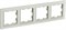 IEK Brite Base бежевый рамка 4 места BR-M42-K10 - фото 73302