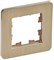 IEK Brite Decor шампань металл скруглённые углы рамка 1 место BR-M12-M-21-K37 - фото 73319