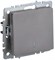 IEK Brite Base сталь выключатель 1-клавишный с индик 10А BR-V10-1-10-K46 - фото 73360