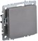 IEK Brite Base сталь выключатель 1-клавишный 10А BR-V10-0-10-K46 - фото 73363