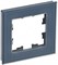 IEK Brite Decor маренго матовый стекло рамка 1-местная BR-M12-G-31-K35 - фото 73376
