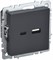 IEK Brite Base графит розетка USB A+C 18Вт BR-U22-018-K53 - фото 73382