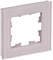 IEK Brite Decor розовый матовый стекло рамка 1-местная BR-M12-G-31-K14 - фото 73384