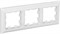 IEK Brite Decor белый 3D-форма рамка 3 места BR-M32-12-K01 - фото 73423