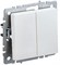 IEK Brite Base жемчуг выключатель 2- клавишный проходной 10А BR-V22-0-10-K36 - фото 73440