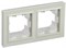 IEK Brite Base бежевый рамка 2 места  IP44 BR-M22-44-K10 - фото 73463