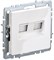 IEK Brite Base белый розетка компьютерная двойная кат.5E RJ45 BR-K20-1-K01 - фото 73517