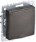 IEK Brite Base тёмная бронза розетка 1-м с заземлением, с защитными шторками и крышк 16А IP20 BR-R16-16-K45 - фото 73529