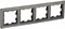 IEK Brite Base тёмная бронза рамка 4 места BR-M42-K45 - фото 73550