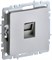 IEK Brite Base алюминий розетка компьютерная RJ45 кат.6 BR-K10-2-K47 - фото 73591