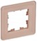 IEK Brite Decor дымчатый матовый стекло скруглённые углы рамка 1-местная BR-M12-G-41-K97 - фото 73634