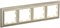 IEK Brite Decor шампань 3D-форма рамка 4 места BR-M42-12-3-K10 - фото 73639