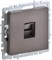 IEK Brite Base тёмная бронза розетка компьютерная RJ45 кат.6 BR-K10-2-K45 - фото 73660