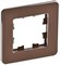 IEK Brite Decor коричневый металлскруглённые углы рамка 1-местная BR-M12-M-21-K30 - фото 73702