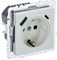 IEK Brite Base жемчуг розетка с заземлением и шторками, 16А с USB A+C 18Вт BR-R14-16-U22-018-K36 - фото 73703