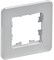 IEK Brite Decor алюминий металл скруглённые углы рамка 1 место BR-M12-M-01-K47 - фото 73715