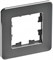 IEK Brite Decor титан металл скруглённые углы рамка 1 место BR-M12-M-01-K48 - фото 73717