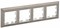 IEK BRITE Рамка 4-мест. РУ-4-Бр хром/никель BR-M42-12-4-K23 - фото 73723
