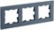 IEK Brite Decor маренго матовый стекло рамка 3-местная BR-M32-G-31-K35 - фото 73737