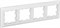IEK Brite Decor белый 3D-форма рамка 4 места BR-M42-12-K01 - фото 73762