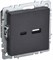 IEK Brite Base чёрный розетка USB A+C 18Вт BR-U22-018-K02 - фото 73771