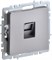 IEK Brite Base сталь розетка компьютерная RJ45 кат.6 BR-K10-2-K46 - фото 73799