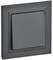 IEK Brite графит выключатель 1-клавишный 10А в сборе BR-V10-0-10-K53-F - фото 73834