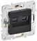 IEK SKANDY Черный Розетка компьютерная двойная RJ45 кат.5E SK-K03Bl SK-K20-1-K02 - фото 73877