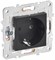 IEK SKANDY Черный Розетка с/з без защитных шторок 16А SK-R05Bl SK-R11-16-K02 - фото 73879