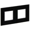 IEK SKANDY Стекло Черный Рамка 2-ая SK-F22Bl SK-M22-G-K02 - фото 73899