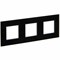 IEK SKANDY Стекло Черный Рамка 3-ая SK-F23Bl SK-M32-G-K02 - фото 73906