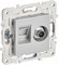 IEK SKANDY Серебряный Розетка двойная TV+RJ45 кат.5E SK-A14S SK-AK20-1-K23 - фото 73986