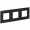 IEK SKANDY Стекло Графит Рамка 3-ая SK-F23G SK-M32-G-K53 - фото 74028