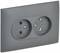 IEK SKANDY Серый Розетка 2-ая б/з 10А в сборе SK-R10Gr SK-R20-10-K03-F - фото 74059