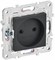 IEK SKANDY Графит Розетка б/з 10А SK-R02G SK-R10-10-K53 - фото 74109