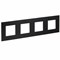 IEK SKANDY Металл Черный Рамка 4-ая SK-F34Bl SK-M42-M-K02 - фото 74187