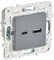 IEK SKANDY Серый Розетка USB A+C 18Вт SK-R13Gr SK-U22-018-K03 - фото 74206