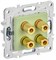 IEK SKANDY Мятный Аудиорозетка 4-ая SK-A01G SK-S40-K06 - фото 74213