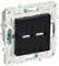 IEK SKANDY Черный Розетка USB A+A 3,1А SK-R15Bl SK-U21-D31-K02 - фото 74227