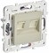 IEK SKANDY Бежевый Розетка компьютерная двойная RJ45 кат.6 SK-K04B SK-K20-2-K10 - фото 74242