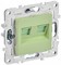 IEK SKANDY Мятный Розетка компьютерная двойная RJ45 кат.6 SK-K04G SK-K20-2-K06 - фото 74244